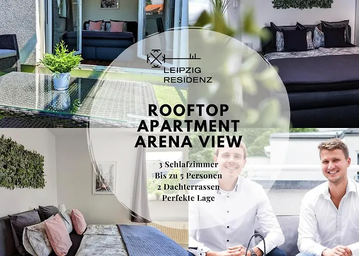 Leipzig-Residenz Waldstrasse Am Zoo Und Red Bull Arena , Rooftop Apartment Mit 2 Dachterrassen